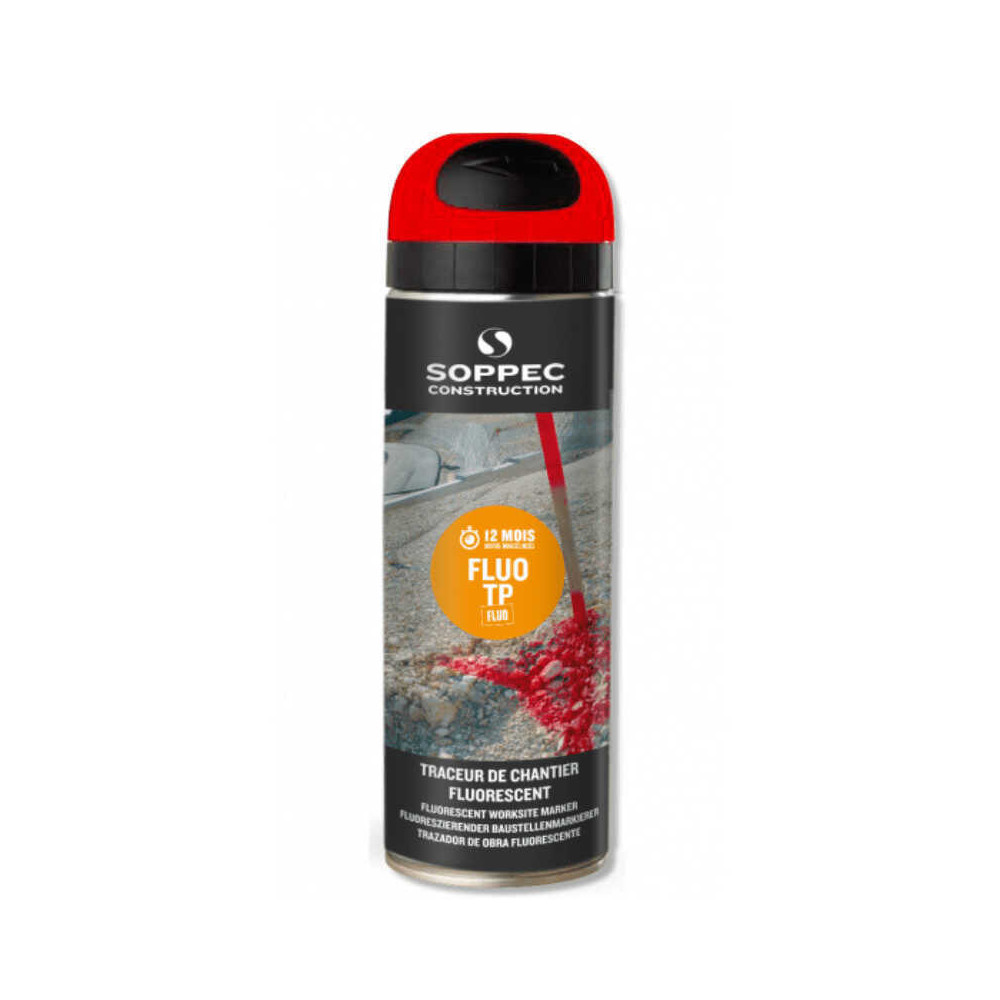 Traceur de chantier Soppec Fluo TP rouge 141513O