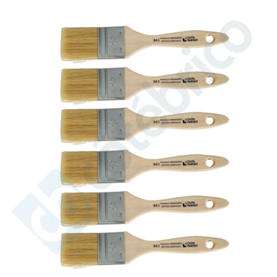 Brosse plate Outil Parfait 943540x6 lot de 6 taille 40