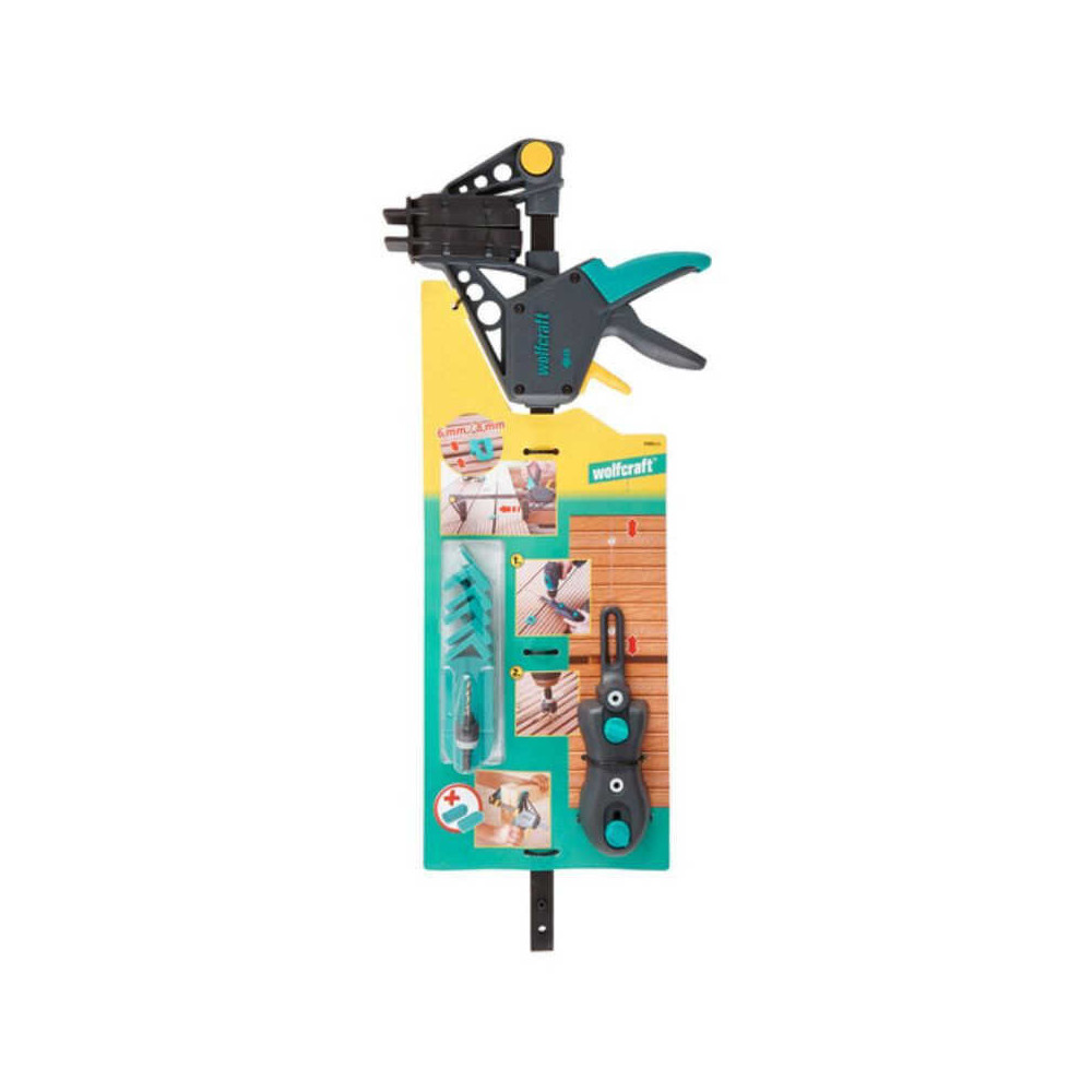 Kit de pose terrasse bois Wolfcraft 6988000 11 pièces