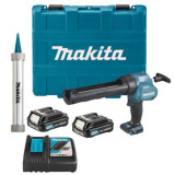 Pistolet à mastic Makita CG100DSAEB 12V CXT