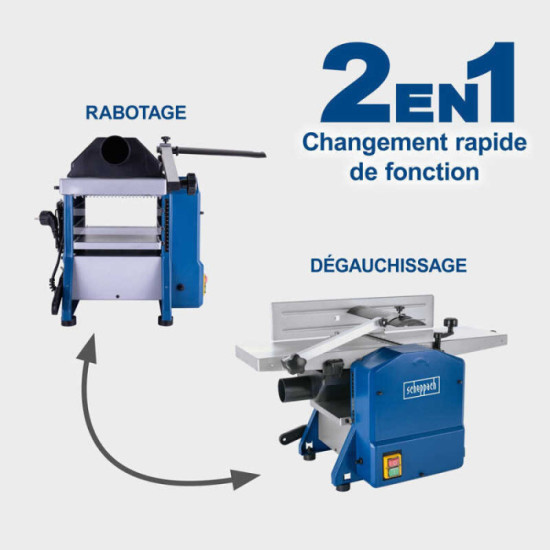 Raboteuse dégauchisseuse Scheppach HMS850 5902205901