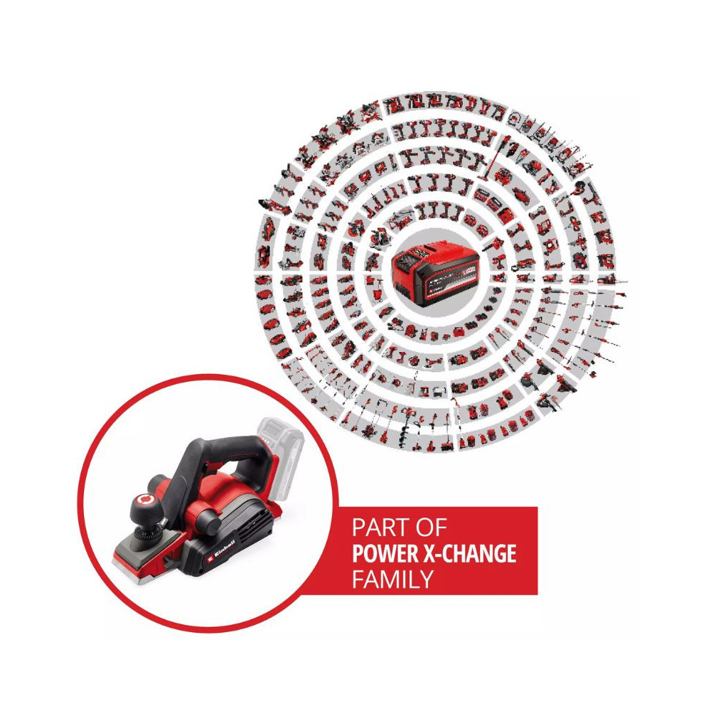 Rabot Einhell euse sans fil TP-PL 18/3 Li BL - Solo