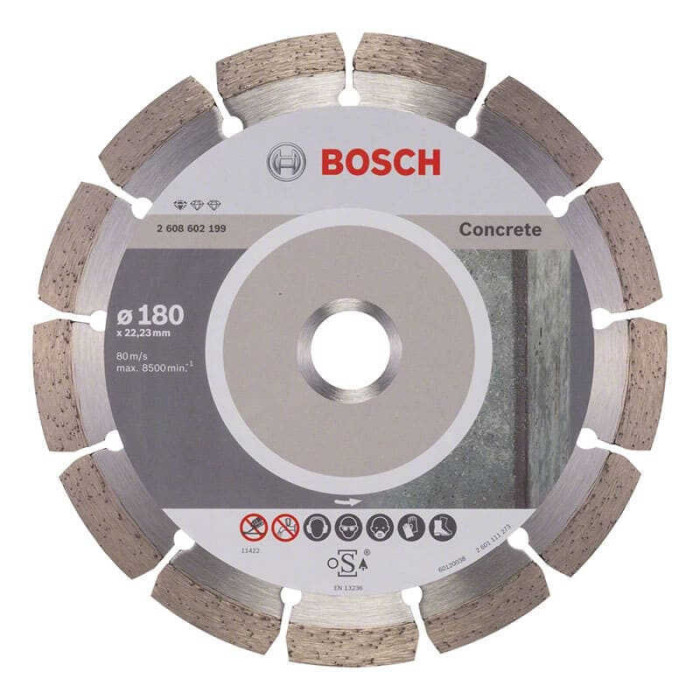 Disques à tronçonner diamantés béton Bosch 2608602199