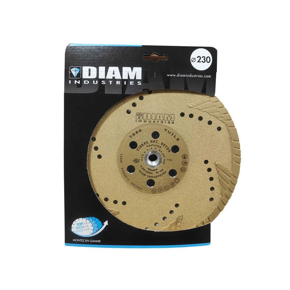 Disque diamant déporté 230 mm Diam Industries TS80230-22FD