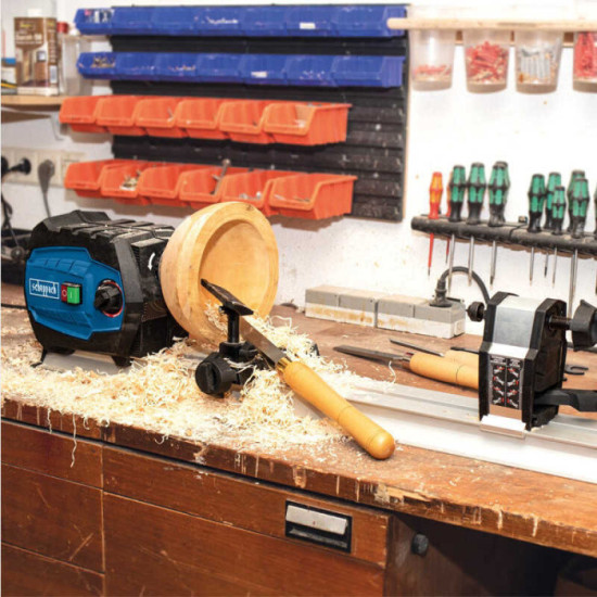Tour à bois Scheppach DM600VARIO + coffret de gouges