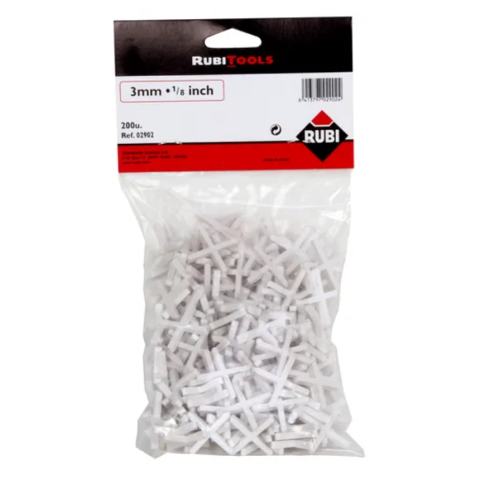 Croisillons pour joints Rubi 2902 3 mm sachet de 200