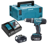 Perceuse à percussion Makita DHP453RFJ 2x3,0 Ah