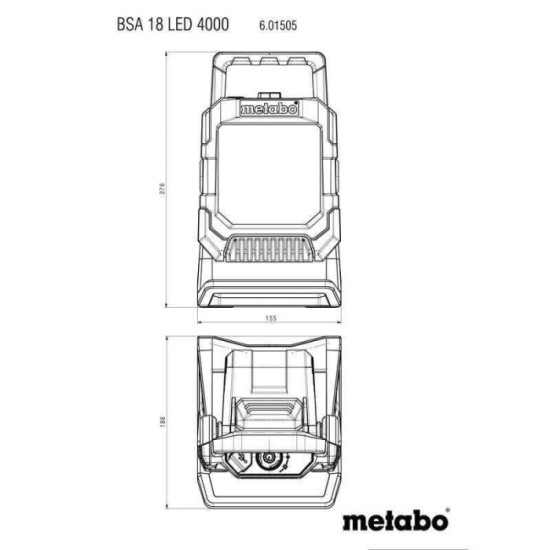 Projecteur Metabo BSA 18 LED 4000 18V 4 000 lm