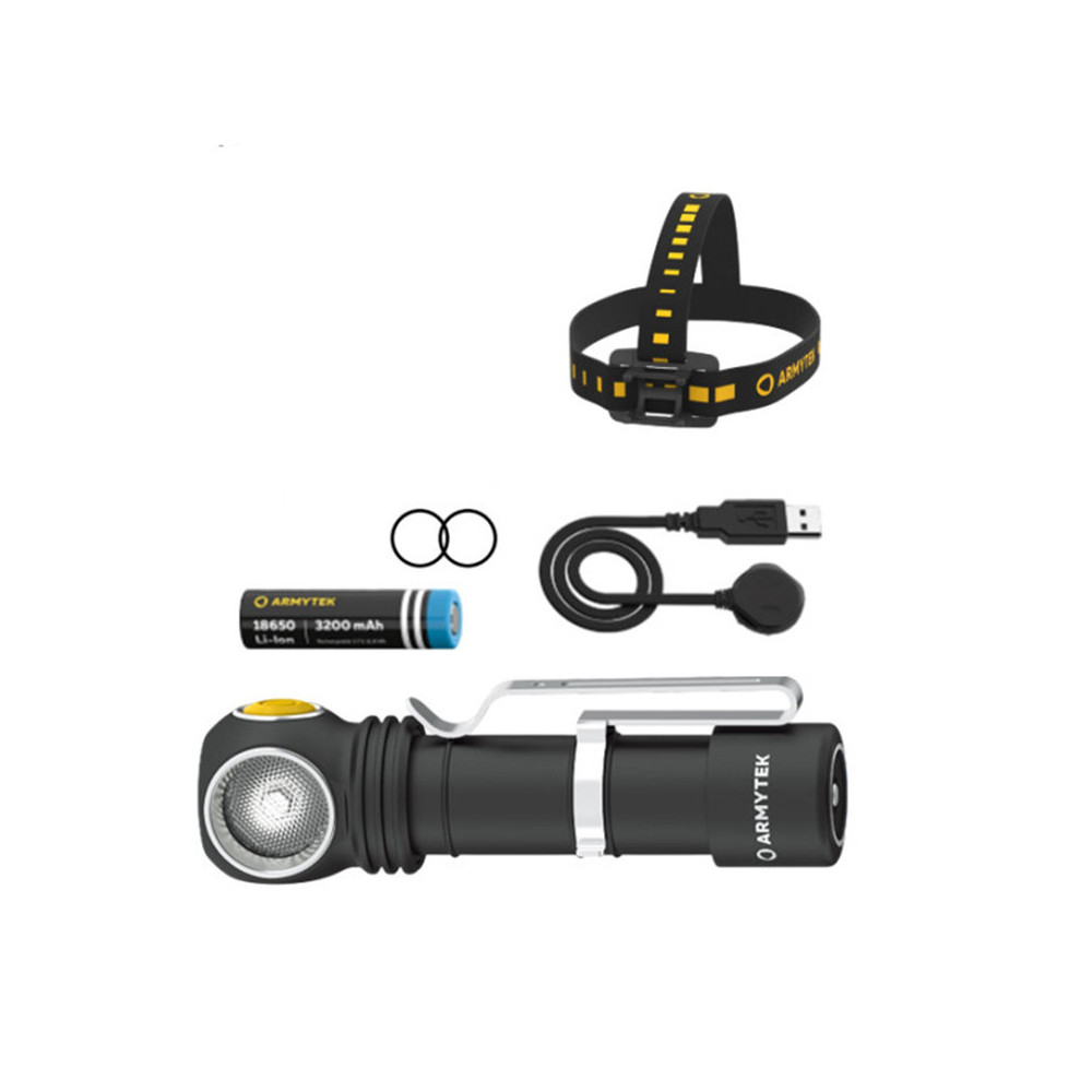 Lampe frontale Armytek F06901W Wizard C2 WR blanc chaud et rouge