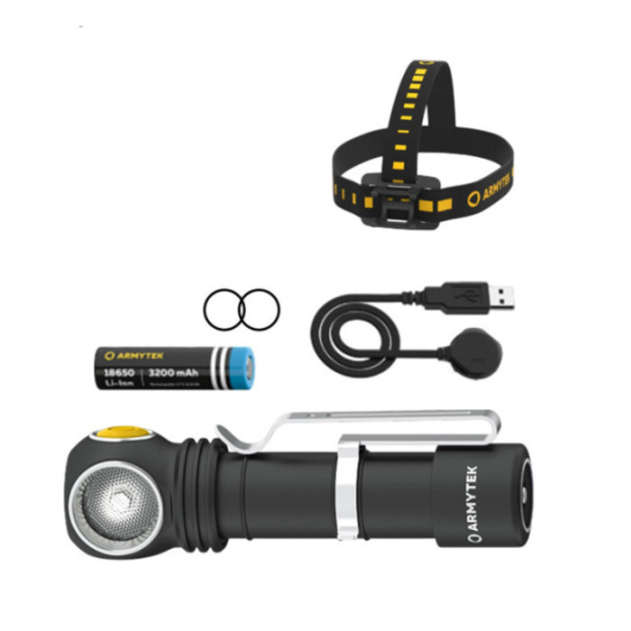 Lampe frontale Armytek F06901W Wizard C2 WR blanc chaud et rouge
