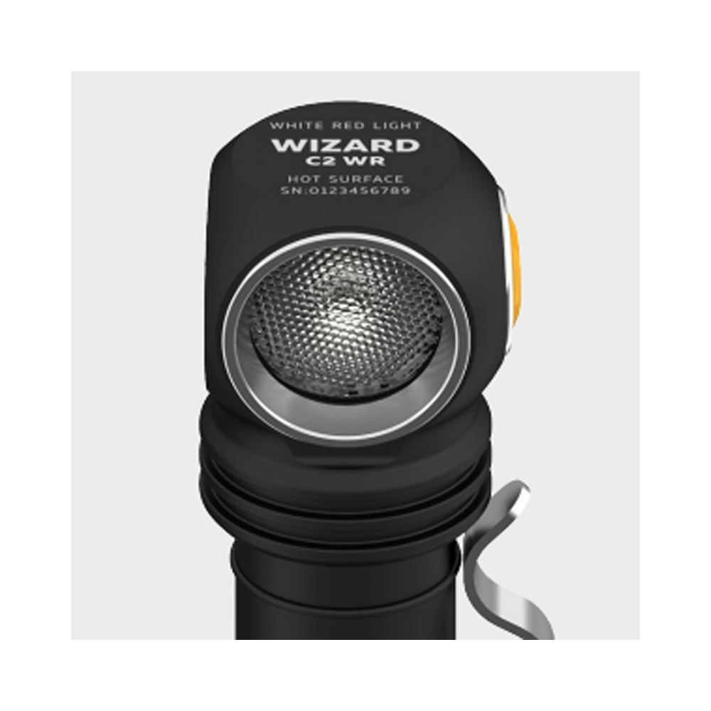 Lampe frontale Armytek F06901W Wizard C2 WR blanc chaud et rouge