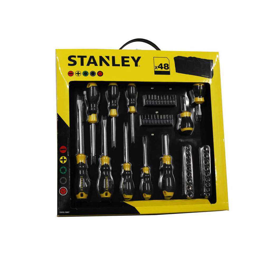 Jeu de 48 tournevis et embouts Stanley STHT0-70887