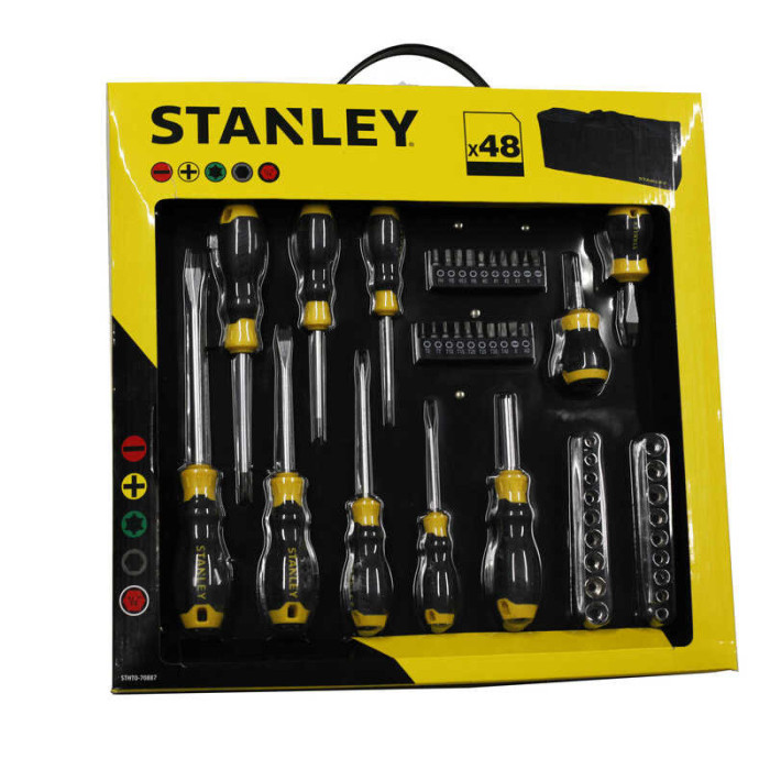 Jeu de 48 tournevis et embouts Stanley STHT0-70887