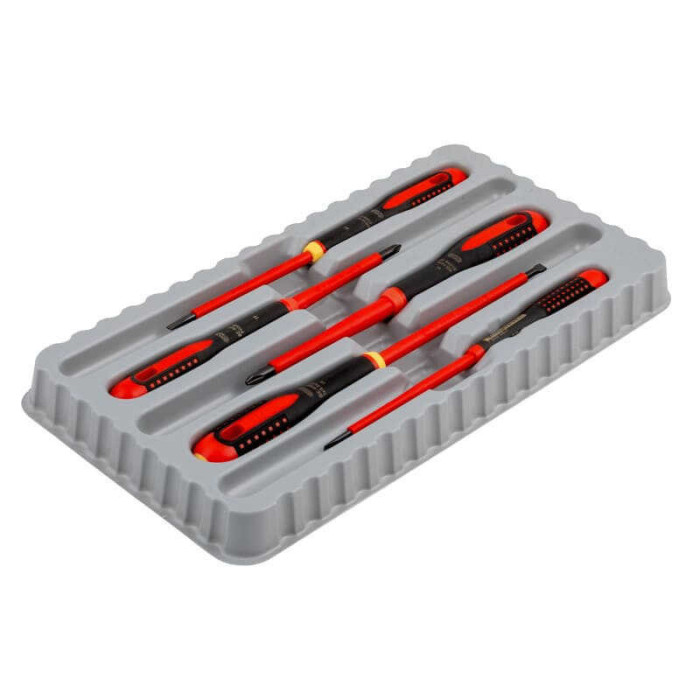 Jeu 5 tournevis isolés VDE ERGO Bahco BAHBE-9881S