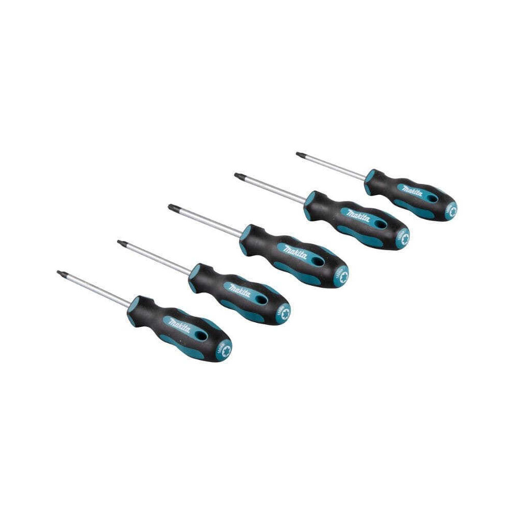 Jeu de 5 tournevis Torx Makita E-10534 T10 à T30
