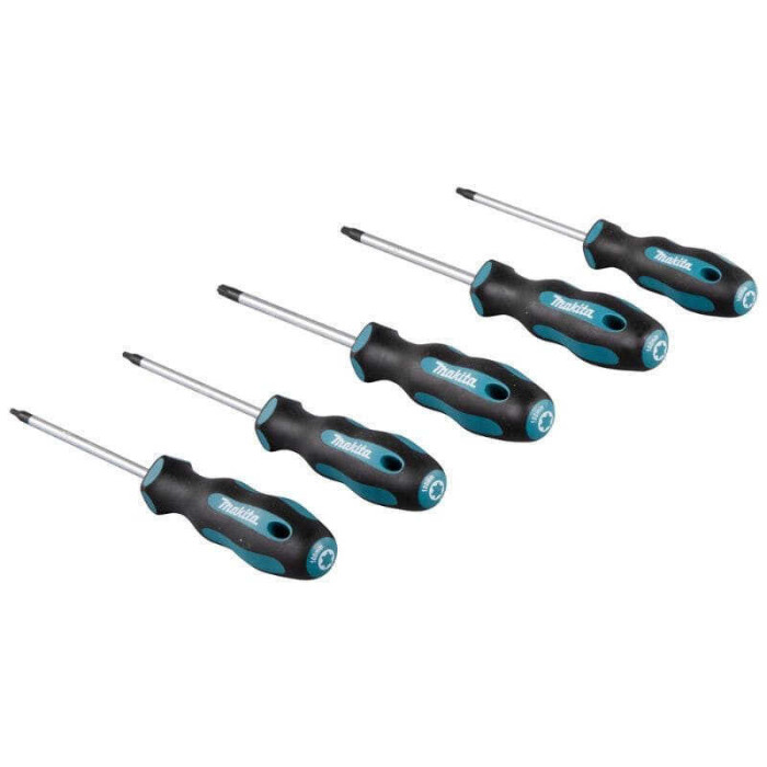 Jeu de 5 tournevis Torx Makita E-10534 T10 à T30