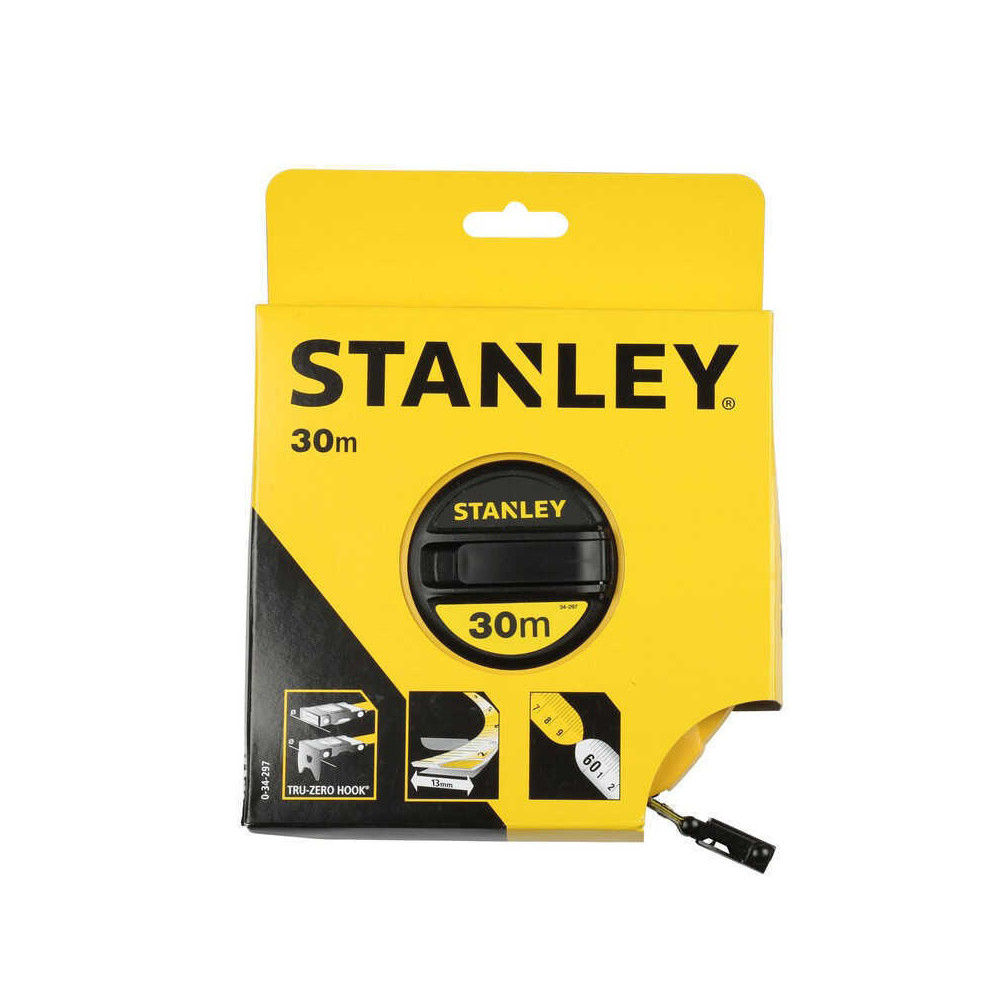 Mesure longue fibre de verre 30 m Stanley 0-34-297
