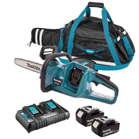 Tronçonneuse Makita DUC353PT2X 36V avec sacoche