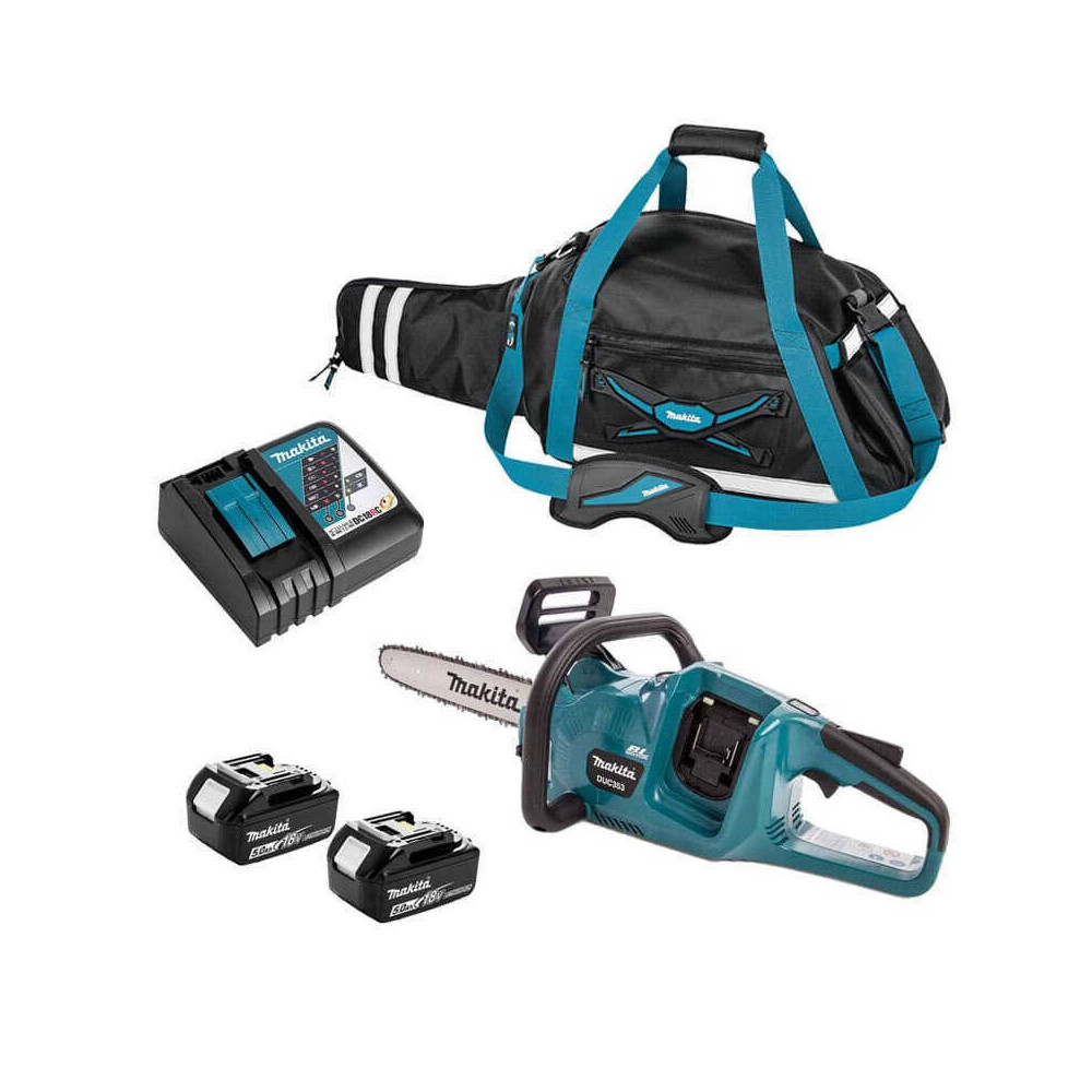 Tronçonneuse Makita DUC353RT2X 36V 35 cm 2 x 5,0 Ah