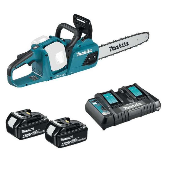 Tronçonneuse Makita DUC355PG2 36V 2 x 6,0 Ah