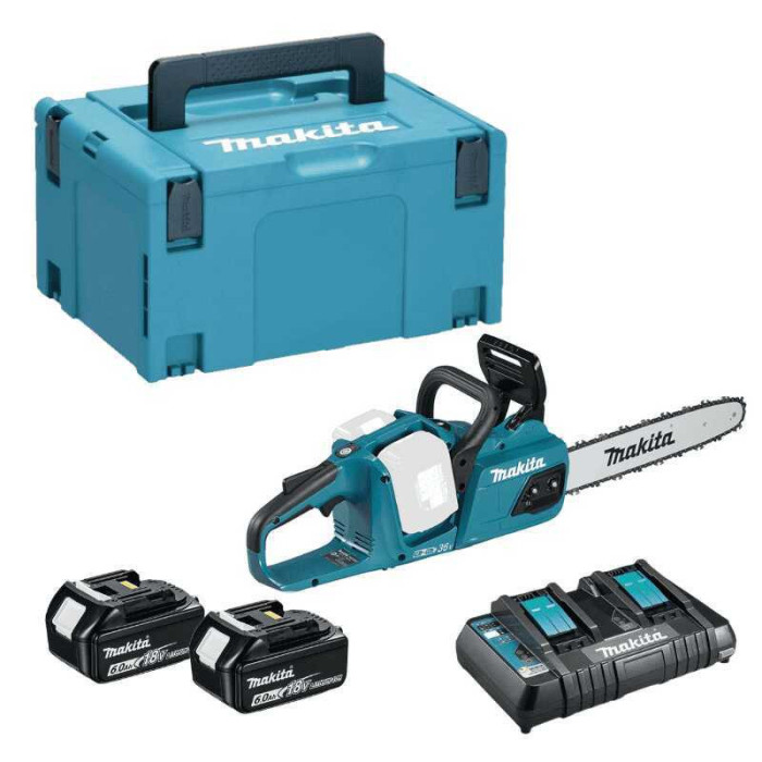 Tronçonneuse Makita DUC355PG2J 2 x 6,0 Ah Makpac