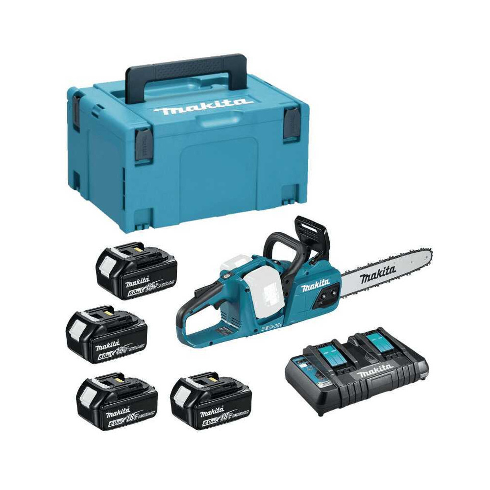 Tronçonneuse Makita DUC355PG4J 4 x 6,0 Ah Makpac