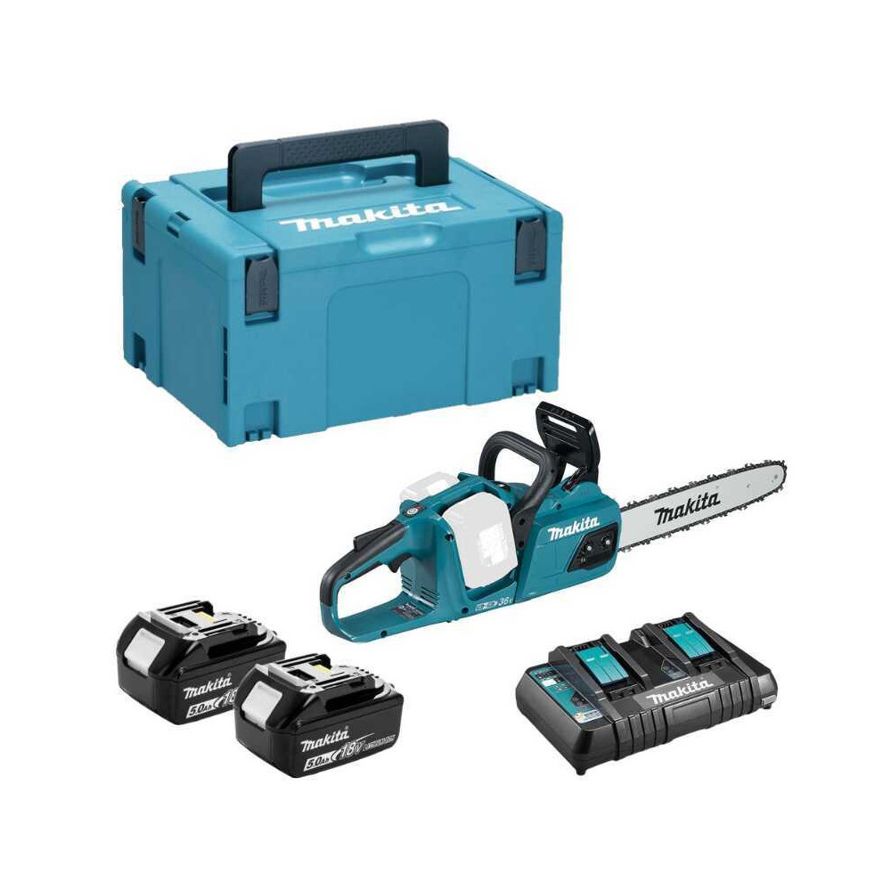 Tronçonneuse Makita DUC355PT2J 36V 35 cm 2 x 5,0 Ah