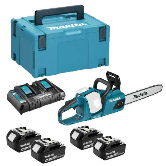 Tronçonneuse Makita DUC355PT4J 36V 35 cm 4 x 5,0 Ah