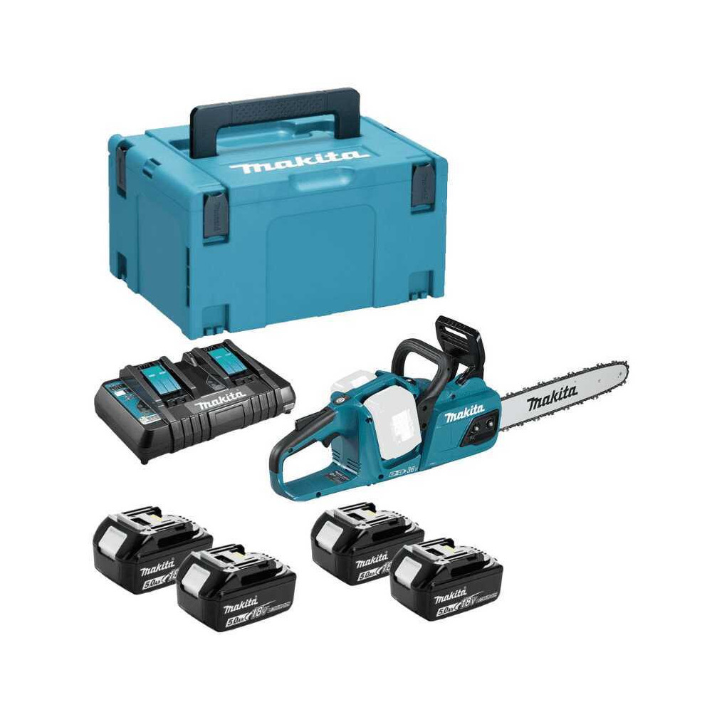 Tronçonneuse Makita DUC355PT4J 36V 35 cm 4 x 5,0 Ah