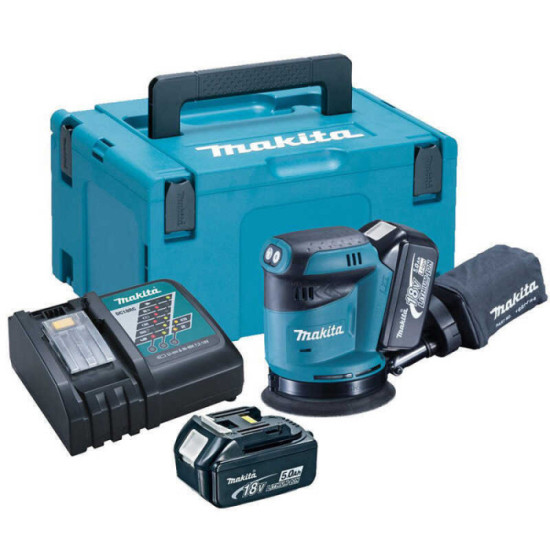 Ponceuse excentrique Makita DBO180RTJ 18V LXT