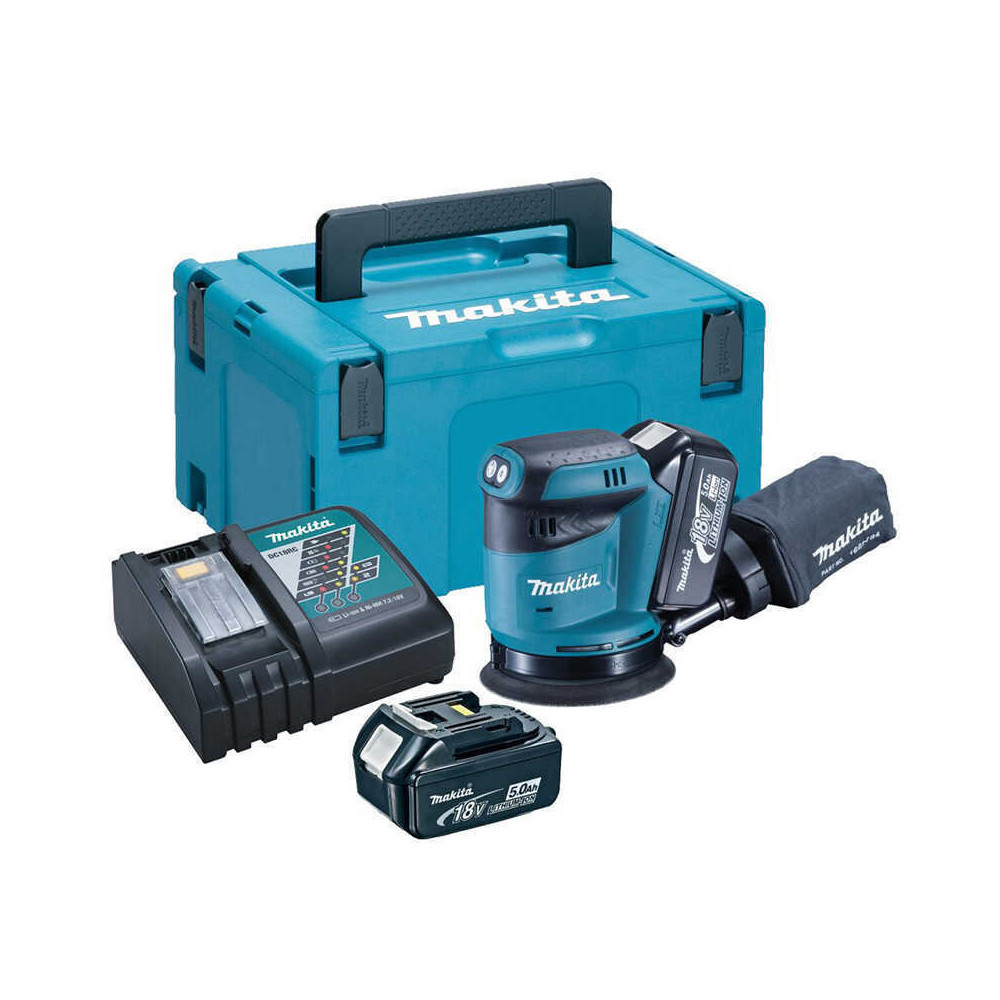 Ponceuse excentrique Makita DBO180RTJ 18V LXT