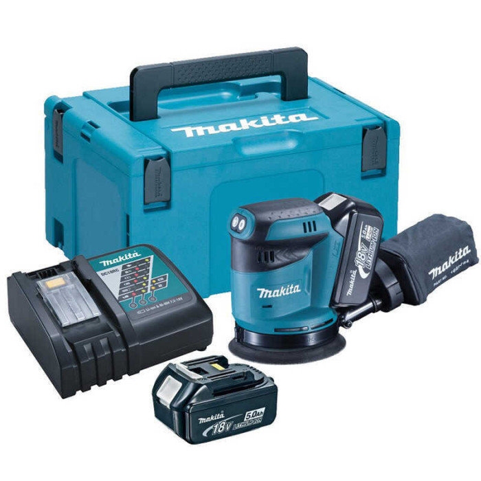 Ponceuse excentrique Makita DBO180RTJ 18V LXT