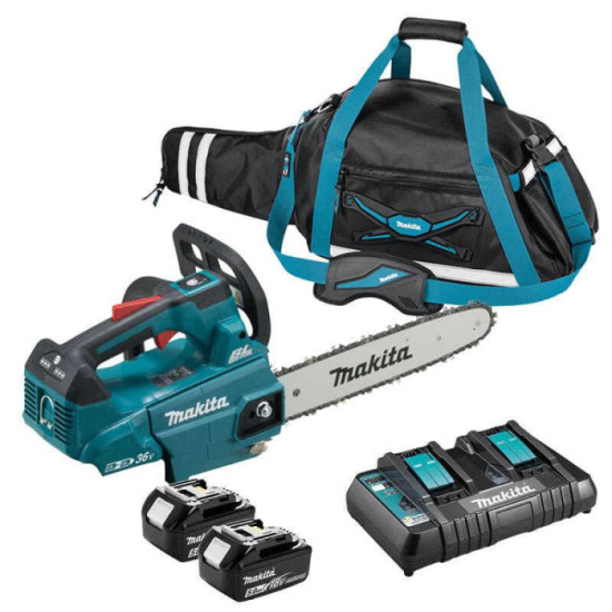 Tronçonneuse d'élagage Makita DUC306PT2BX 36V + sac