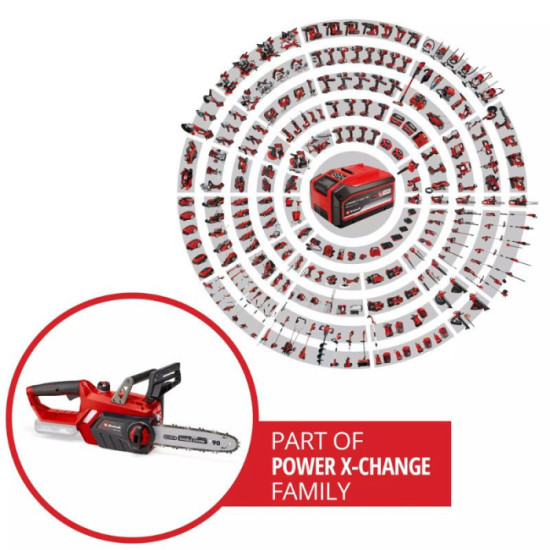 Tronçonneuse Einhell GE-LC 18/25 Li 18V guide 25 cm