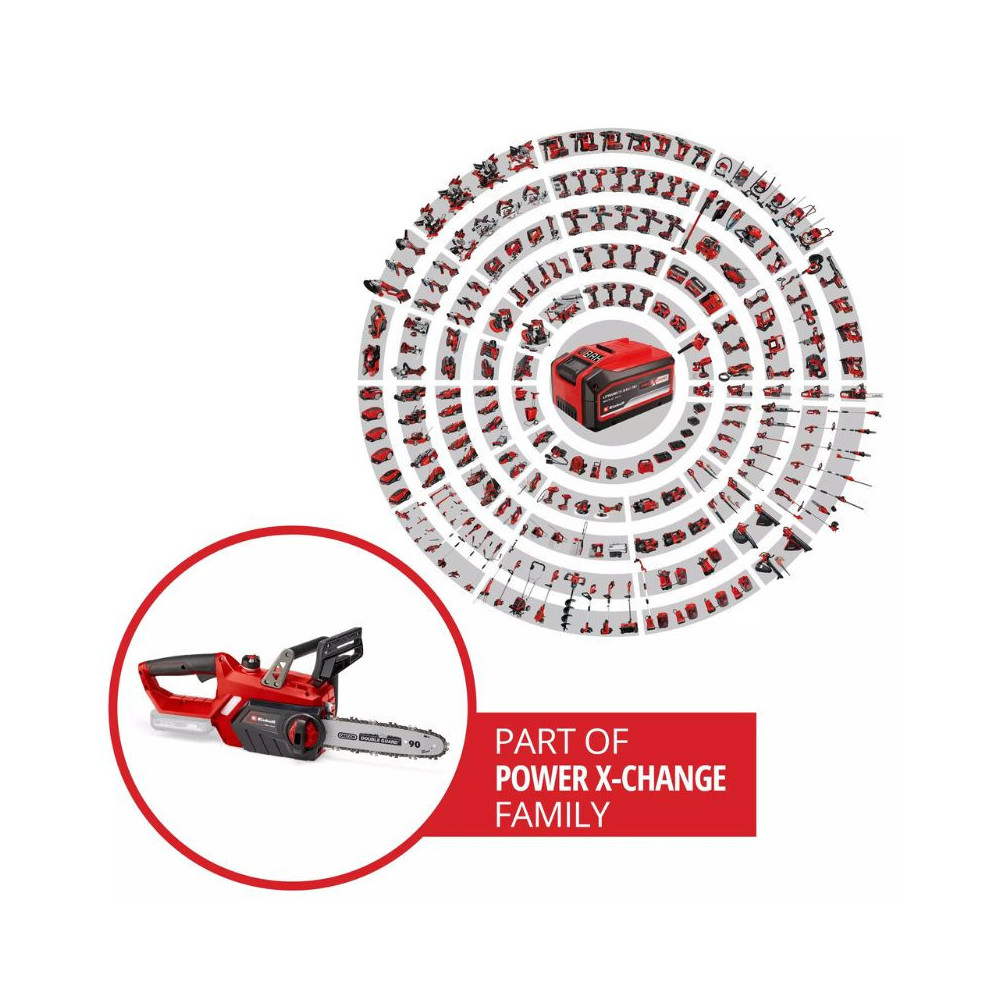 Tronçonneuse Einhell GE-LC 18/25 Li 18V guide 25 cm
