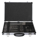 Coffret 12 forets et 5 burins SDS-Plus Makita D-19180