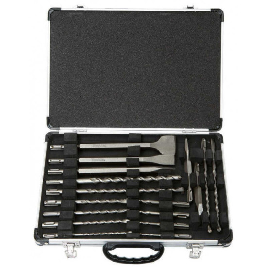 Coffret 12 Forets et 5 Outils Burinage Makita D-42444