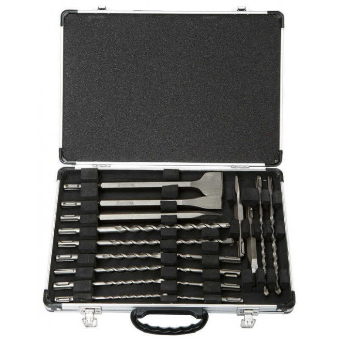 Coffret 12 Forets et 5 Outils Burinage Makita D-42444