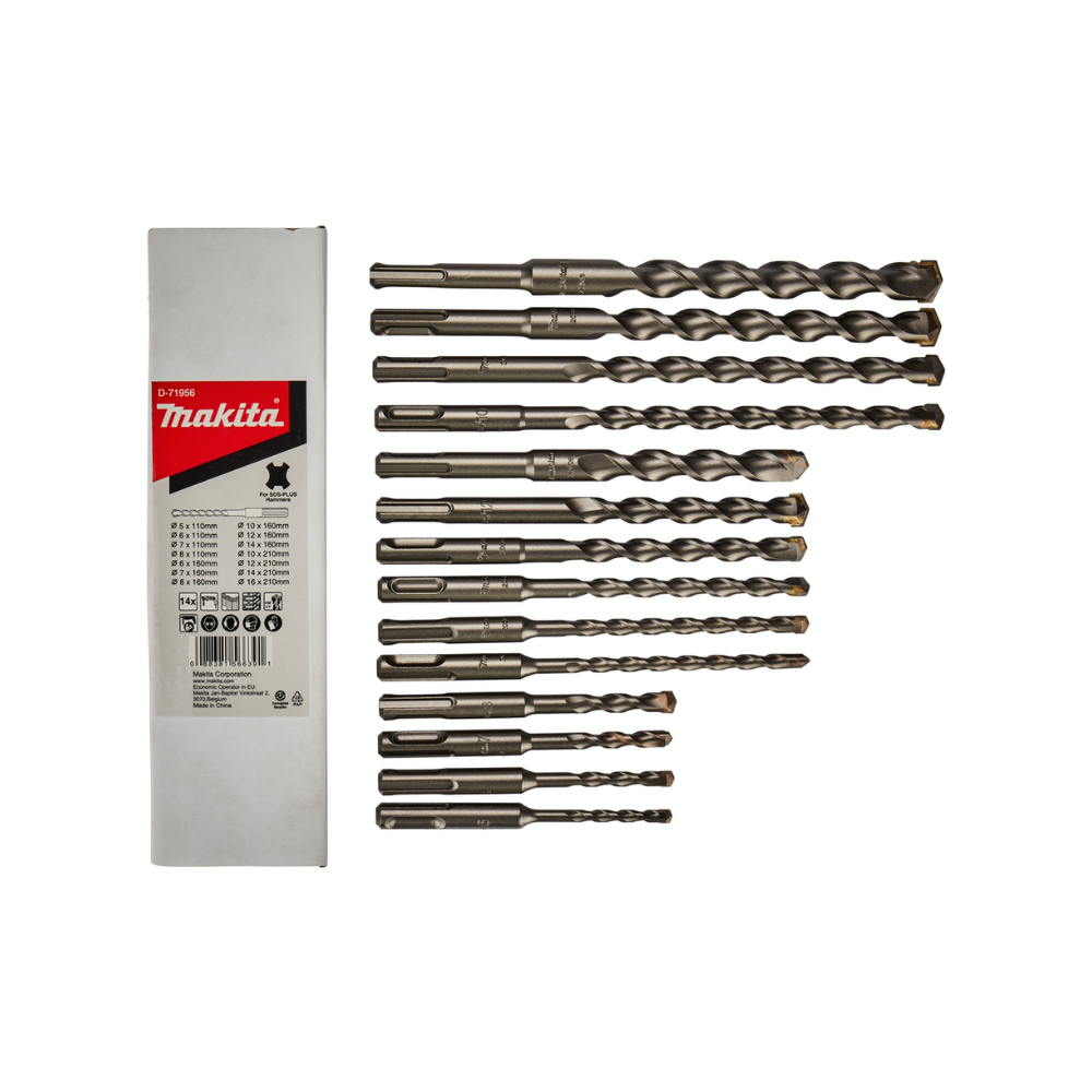 Ensemble de forets en béton SDS 14 pcs Makita D-71956