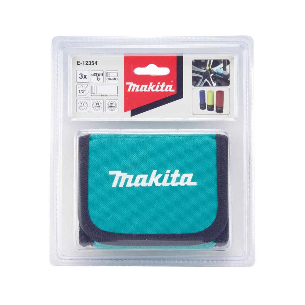 Jeu 3 douilles longues Makita E-12354
