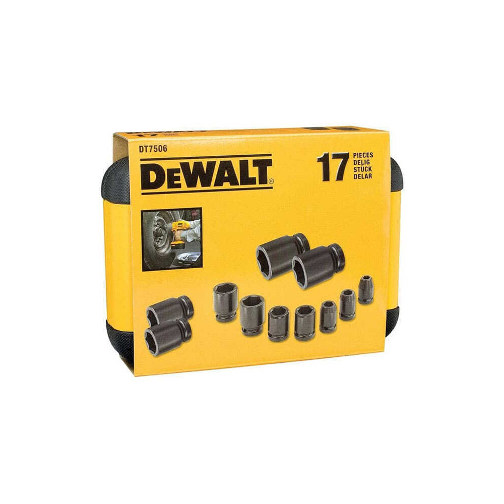Coffret 17 douilles à chocs DeWalt DT7506-QZ
