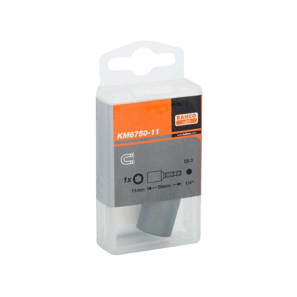 Douille magnétique 8 mm Bahco KM6750-8 hexa 1/4"