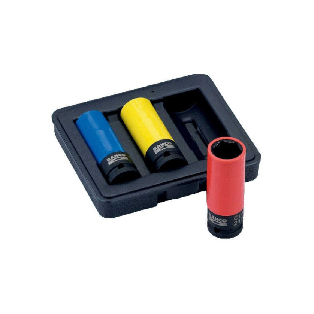 Coffret de 3 douilles à chocs Bahco BWSS12P3