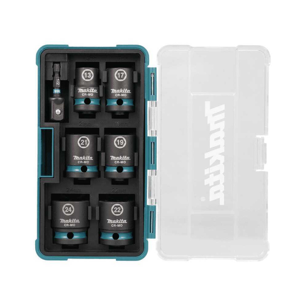 Coffret de 6 douilles IMPACT BLACK + Makita E-16592