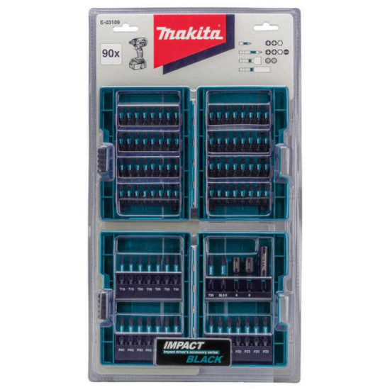 Jeu d'embouts impact torsion Makita E-03109