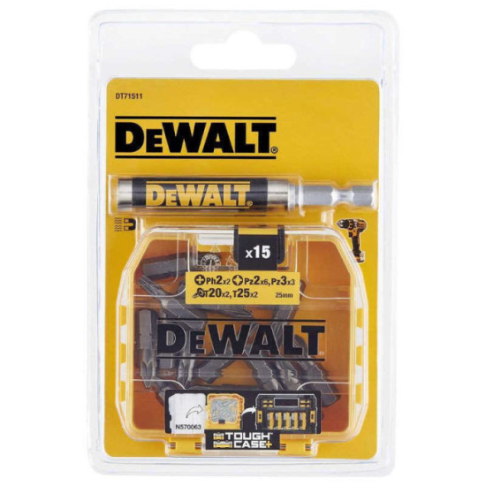 Coffret 16 embouts + guide magnétique DeWalt DT71511-QZ