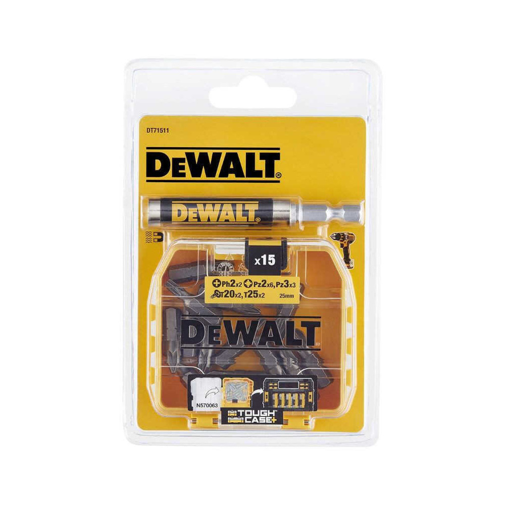 Coffret 16 embouts + guide magnétique DeWalt DT71511-QZ
