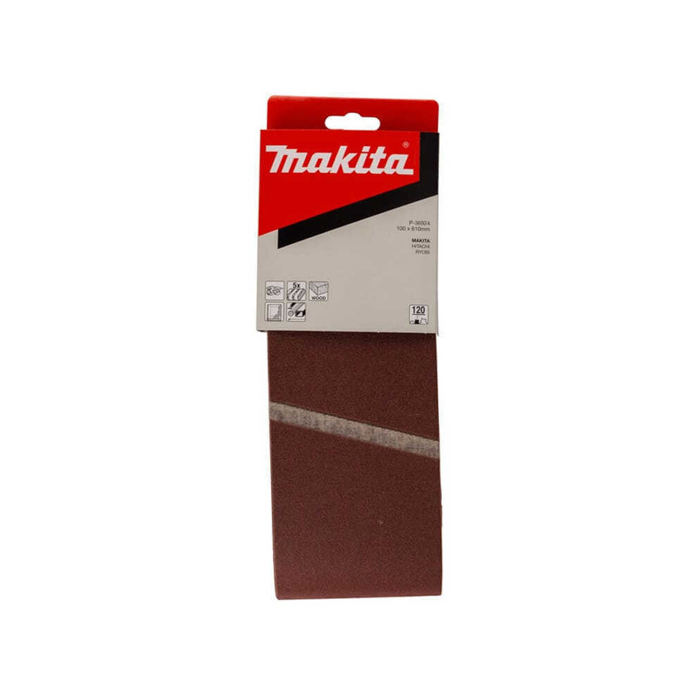 Bande abrasive 100 x 610 mm Makita P-36924 G120
