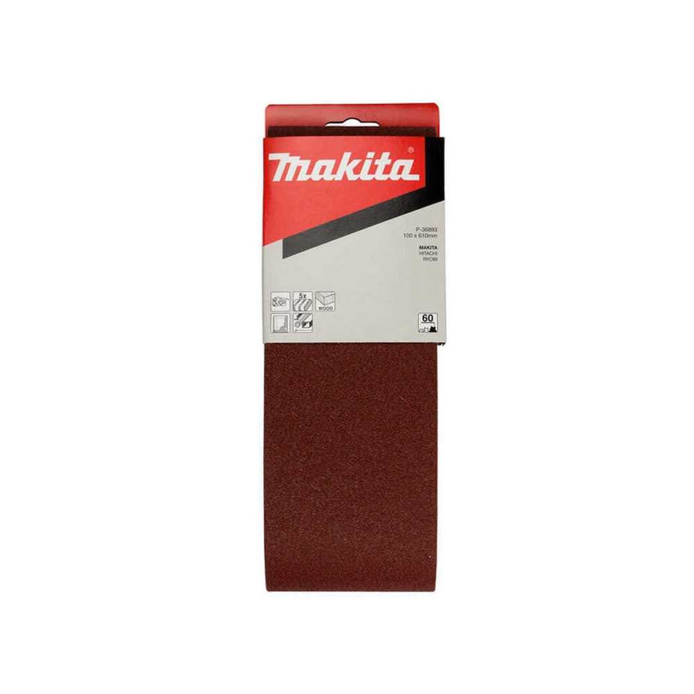 Bande abrasive 100 x 610 mm Makita P-36893 G60