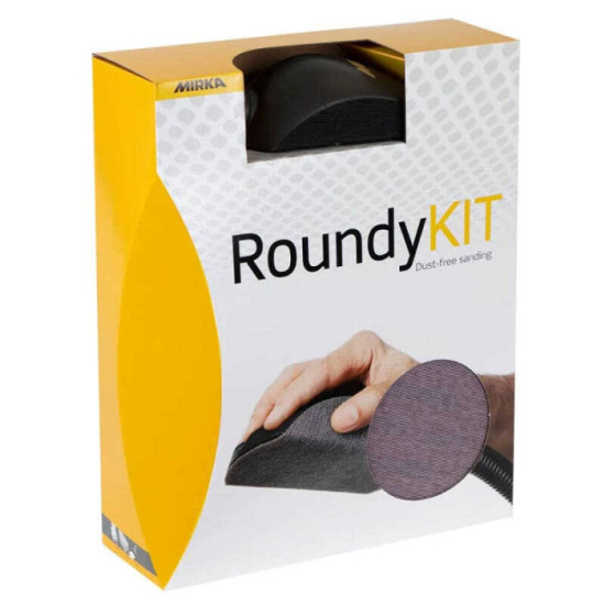 Cale manuelle Roundy 150 mm + disques Abranet Mirka KIT00ROUND